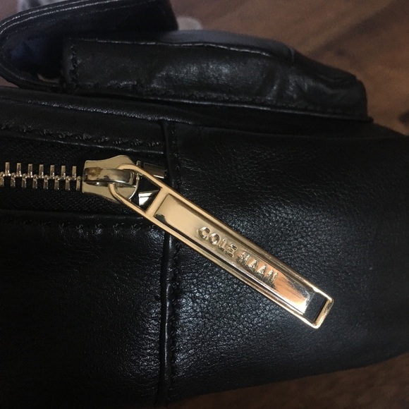 Cole Haan Leather Crossbody Bag Snake Print Panel - Picture 4 of 6